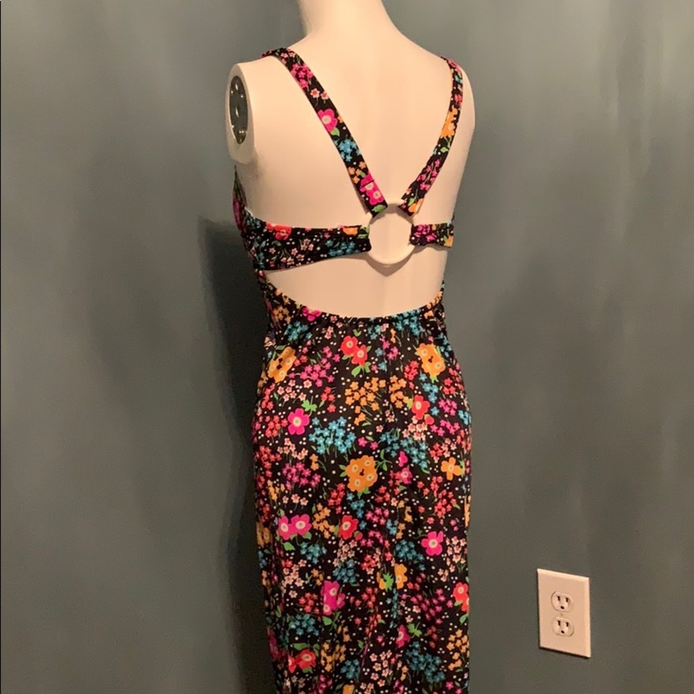 Jack Hartley Vintage floral Maxi dress open back